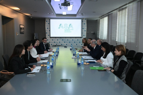 Çinin Hunan əyalətinin nümayəndə heyəti Azərbaycan İdman Akademiyasında olub - FOTO