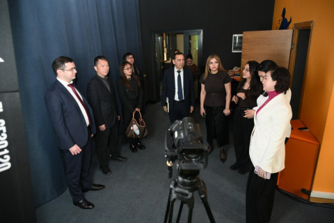 Çinin Hunan əyalətinin nümayəndə heyəti Azərbaycan İdman Akademiyasında olub - FOTO