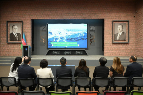 Çinin Hunan əyalətinin nümayəndə heyəti Azərbaycan İdman Akademiyasında olub - FOTO