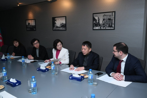 Çinin Hunan əyalətinin nümayəndə heyəti Azərbaycan İdman Akademiyasında olub - FOTO