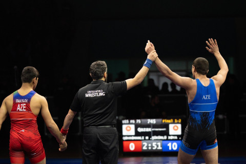 Определились еще семь финалистов чемпионата Азербайджана по борьбе