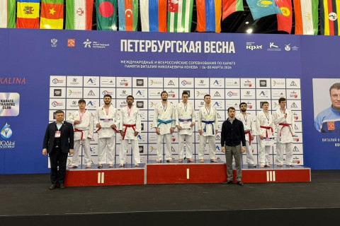 Karate üzrə yığmamız Rusiyadakı turnirdə ikinci olub