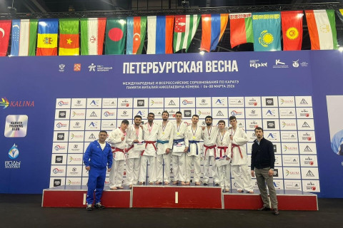 Karate üzrə yığmamız Rusiyadakı turnirdə ikinci olub