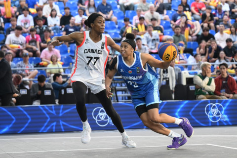 Azərbaycanın 3x3 basketbol millisi Çempionlar Kubokunda ilk qələbəsini qazanıb - YENİLƏNİB + FOTO