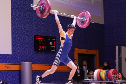 Azərbaycan çempionatı: Kişi ağırlıqqaldıranlar arasında qaliblər müəyyənləşib - FOTO