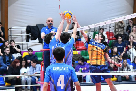 Voleybol üzrə Azərbaycan birinciliyində çempionlar bəlli olub - FOTO