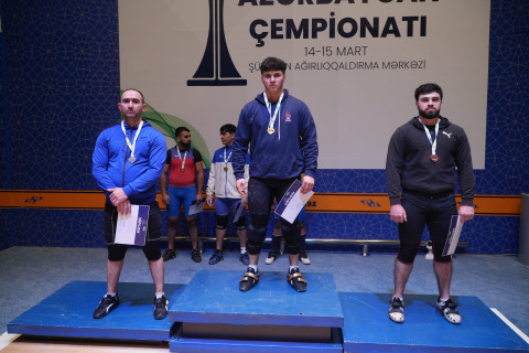 Ağırlıqqaldırma üzrə Azərbaycan çempionatına yekun vurulub - YENİLƏNİB + FOTO