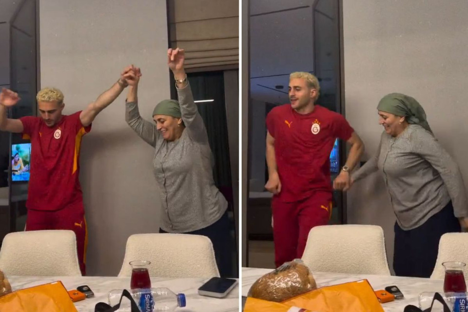 Barış Alper Yılmaz qələbəyə anası ilə horon rəqsi edərək sevinib  - VİDEO