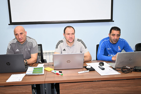 Faiq Əzizovun rəhbərliyi ilə UEFA B kateqoriyalı qapıçı məşqçisi kursu keçirilib - FOTO