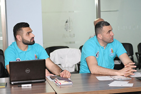 Faiq Əzizovun rəhbərliyi ilə UEFA B kateqoriyalı qapıçı məşqçisi kursu keçirilib - FOTO