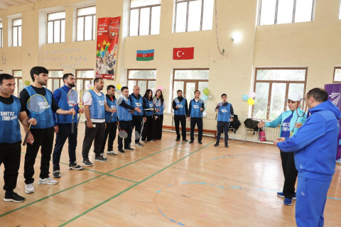 Şirvanda BWF-nin “Shuttle Time” layihəsi çərçivəsində badminton təlimləri keçirilib - FOTO