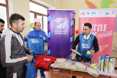 Şirvanda BWF-nin “Shuttle Time” layihəsi çərçivəsində badminton təlimləri keçirilib - FOTO