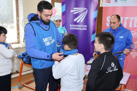 Şirvanda BWF-nin “Shuttle Time” layihəsi çərçivəsində badminton təlimləri keçirilib - FOTO
