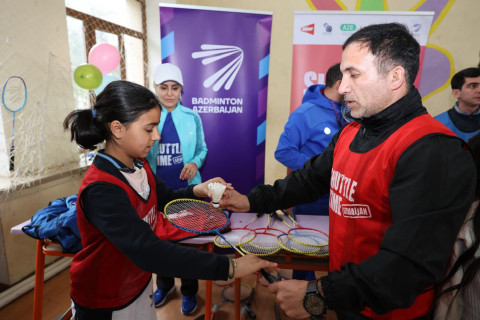 Şirvanda BWF-nin “Shuttle Time” layihəsi çərçivəsində badminton təlimləri keçirilib - FOTO