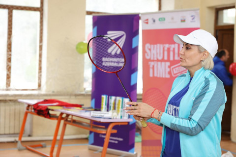 Şirvanda BWF-nin “Shuttle Time” layihəsi çərçivəsində badminton təlimləri keçirilib - FOTO