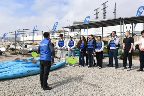 Bakı Avarçəkmə və Kanoe İdman Klubunda tələbələr üçün təlim keçirilib