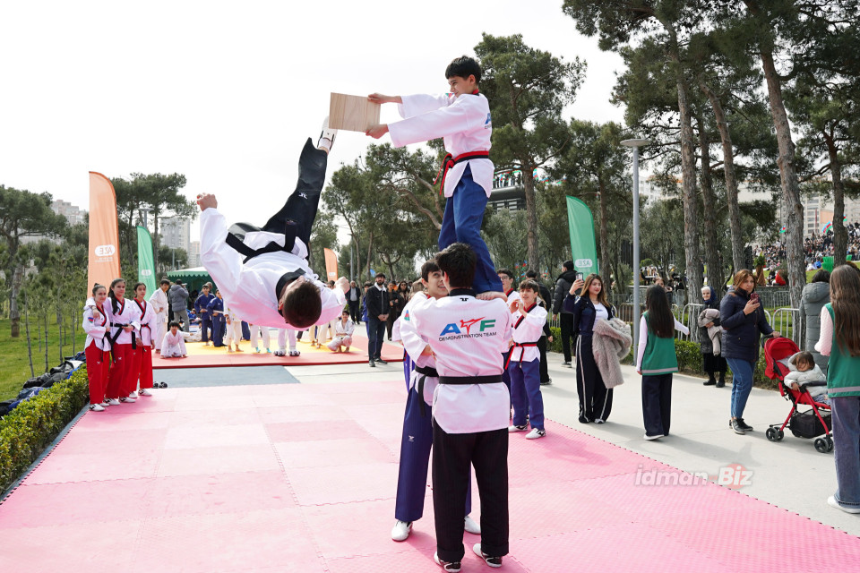 Bakıda Novruz şənliyində idman şousu - İDMAN.BİZ-in FOTOREPORTAJI