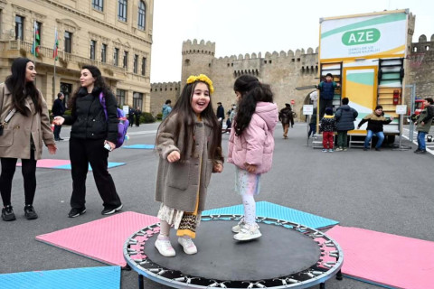 İçərişəhərdə idman bayramı: “Bahar Qalası” festivalı keçirilib - FOTO/VİDEO