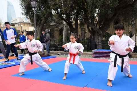 İçərişəhərdə idman bayramı: “Bahar Qalası” festivalı keçirilib - FOTO/VİDEO