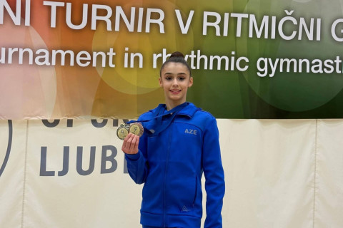 Азербайджанская гимнастка завоевала две медали в Словении