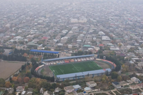 Yevlaxda yeni stadionun inşasına start verilib