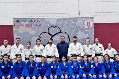 Azərbaycan cüdoçuları Bad-Blankenburqda keçirilən beynəlxalq düşərgəyə qatılıb - FOTO