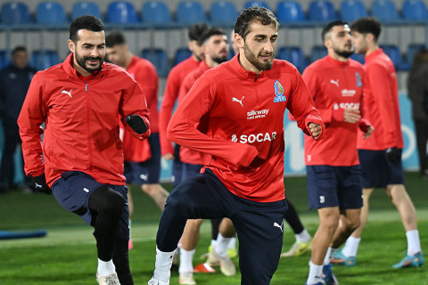 Подопечные Айхана Аббасова провели тренировку в преддверии матча со сборной Сент-Люсии - ФОТО