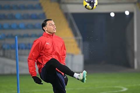 Подопечные Айхана Аббасова провели тренировку в преддверии матча со сборной Сент-Люсии - ФОТО