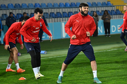 Подопечные Айхана Аббасова провели тренировку в преддверии матча со сборной Сент-Люсии - ФОТО