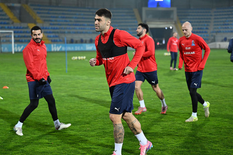 Подопечные Айхана Аббасова провели тренировку в преддверии матча со сборной Сент-Люсии - ФОТО