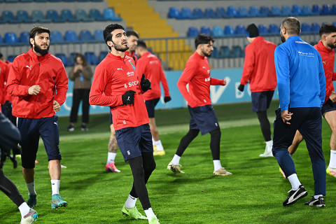 Подопечные Айхана Аббасова провели тренировку в преддверии матча со сборной Сент-Люсии - ФОТО