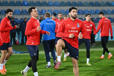 Подопечные Айхана Аббасова провели тренировку в преддверии матча со сборной Сент-Люсии - ФОТО