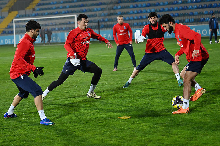 Azərbaycan millisinin Sent Lüsiya yığması ilə oyundan əvvəl açıq məşqi təşkil olunub