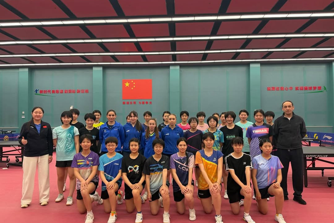 Женская сборная Азербайджана по настольному теннису завершила сборы в Китае