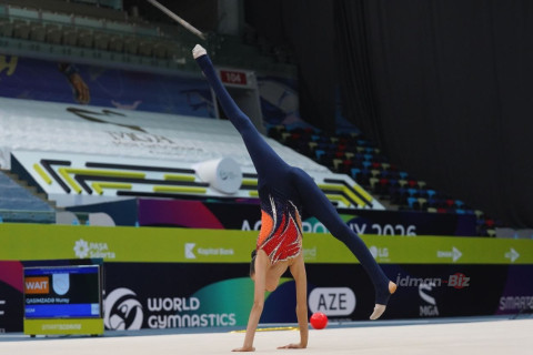 Bədii gimnastika üzrə Azərbaycan birinciliyinə yekun vurulur - FOTO/VİDEO