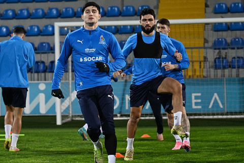 Сборная Азербайджана провела тренировку в преддверии матча с Сьерра-Леоне - ФОТО