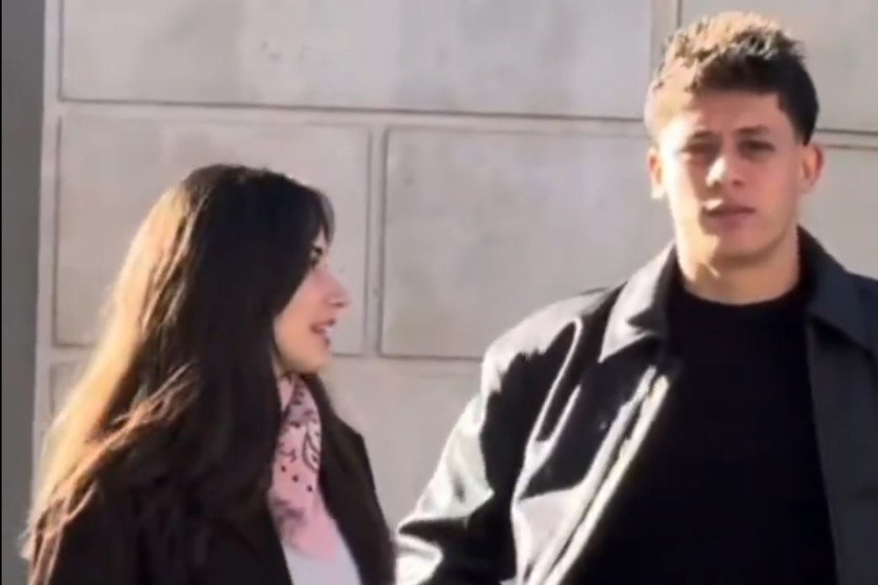 Arda Güler və sevgilisi kameraları görəndə həyəcanlandılar - VİDEO