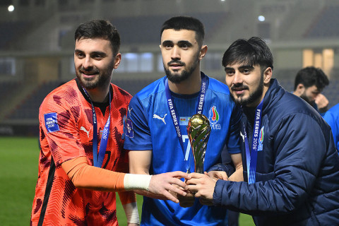 Azərbaycan millisinə “FIFA Series-2026”nın kuboku təqdim olunub