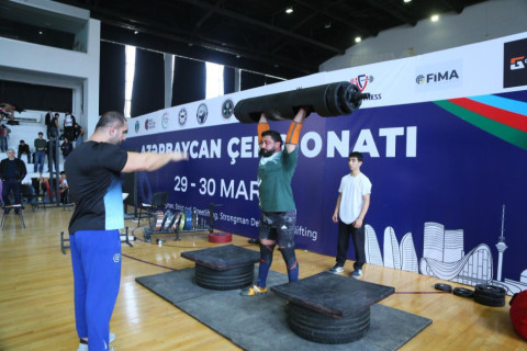 Силачи Азербайджана установили несколько рекордов - ФОТО/ВИДЕО
