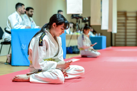 Gəncədə cüdoçular üçün kəmər imtahanı keçirilib - FOTO