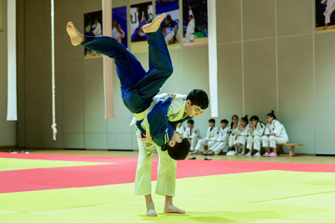 Gəncədə cüdoçular üçün kəmər imtahanı keçirilib - FOTO