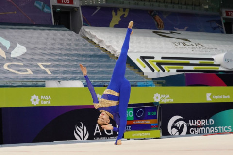 В Баку завершился первый день AGF Trophy по художественной гимнастике - ФОТО/ВИДЕО