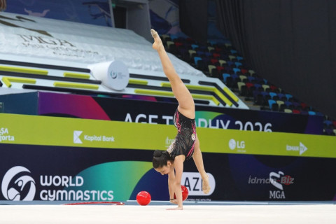 В Баку завершился первый день AGF Trophy по художественной гимнастике - ФОТО/ВИДЕО