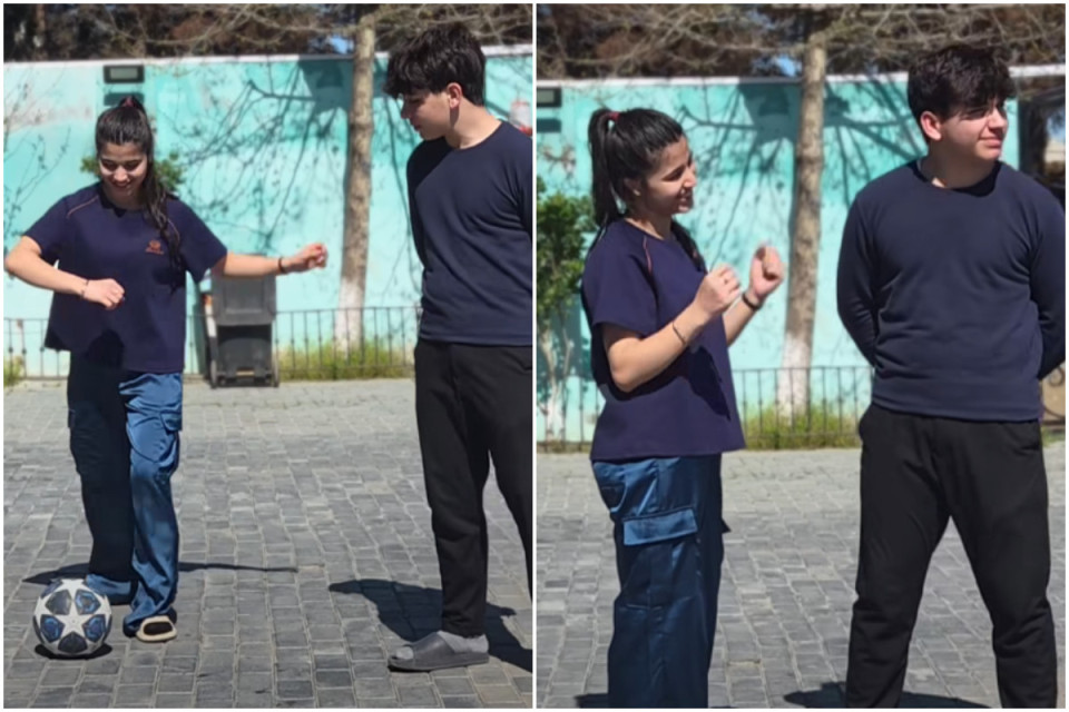 Bakıdakı uşaq sığınacağında çəkilən təsirli - VİDEO