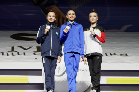 Азербайджанская гимнастка завоевала "золото" на турнире AGF Trophy в Баку