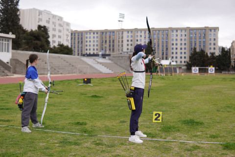 Завершился первый этап Кубка города Баку по стрельбе из лука - ФОТО