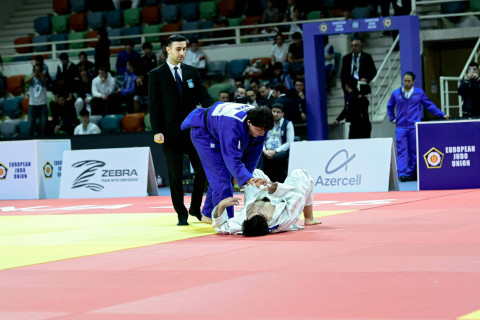 Gəncədə keçirilən Avropa Kubokunda gənc hakimlər debüt ediblər - FOTO