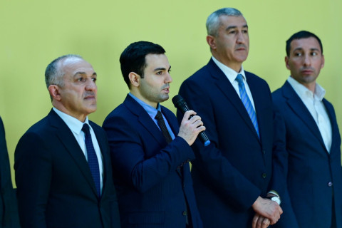 Yevlax Olimpiya İdman Kompleksində cüdo zalı istifadəyə verilib - FOTO