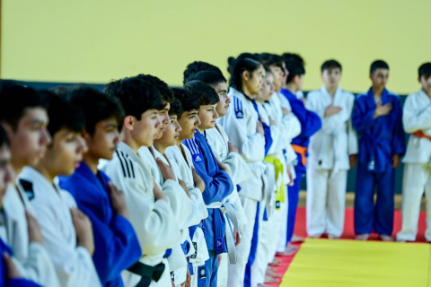 Yevlax Olimpiya İdman Kompleksində cüdo zalı istifadəyə verilib - FOTO