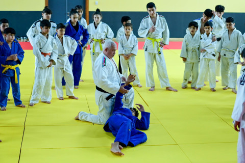 Yevlax Olimpiya İdman Kompleksində cüdo zalı istifadəyə verilib - FOTO